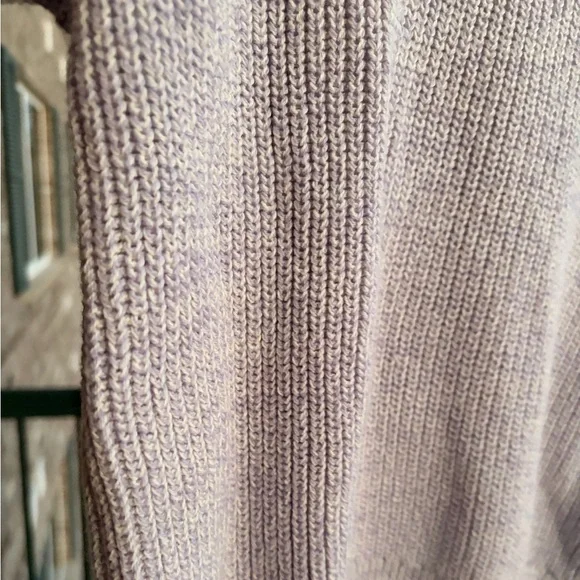 🆕 Levi’s Lavender Waffle Knit Sweater Soft Cotton Blend Cozy Ribbed Knit Size M - Picture 12 of 16